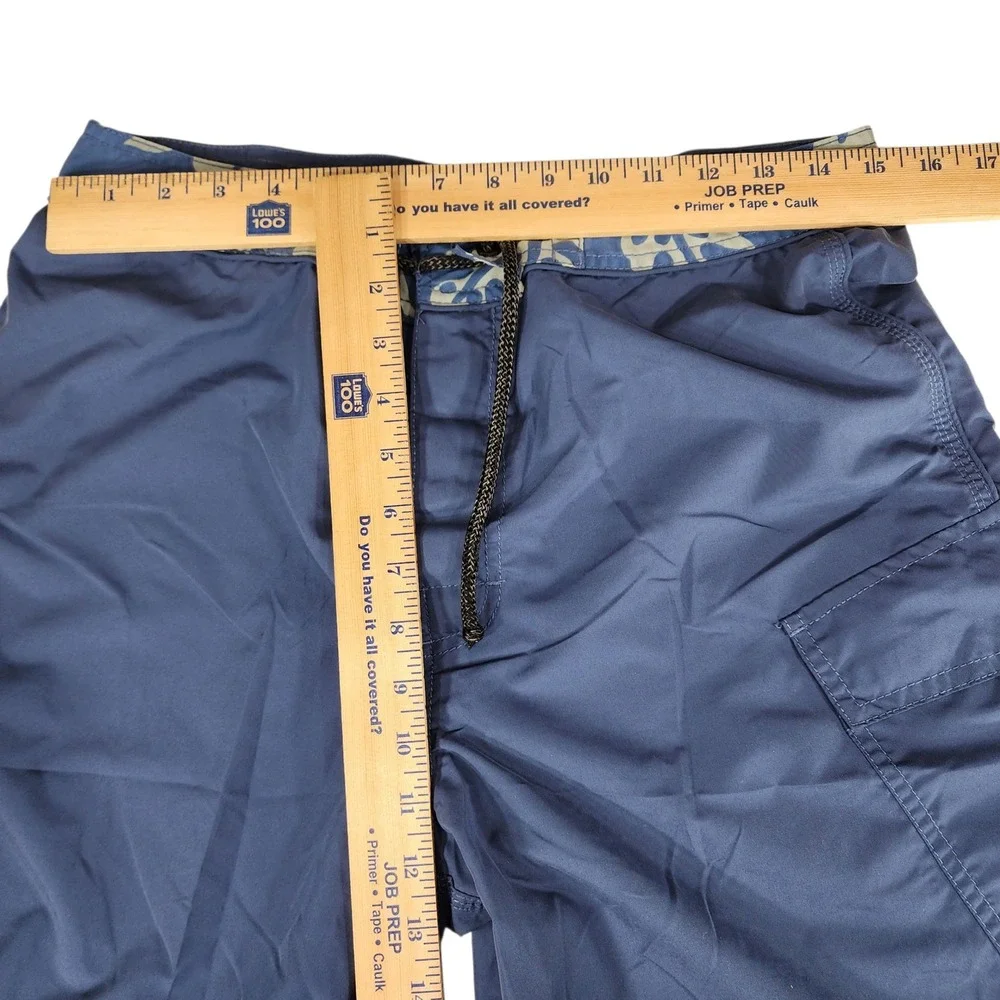 Y2K Banana Republic Board Shorts sz 32 Men Blue Swim Surfer Skater Beach 11